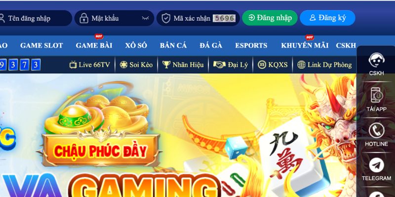 Điền thông tin chi tiết vào phần đăng nhập QH88